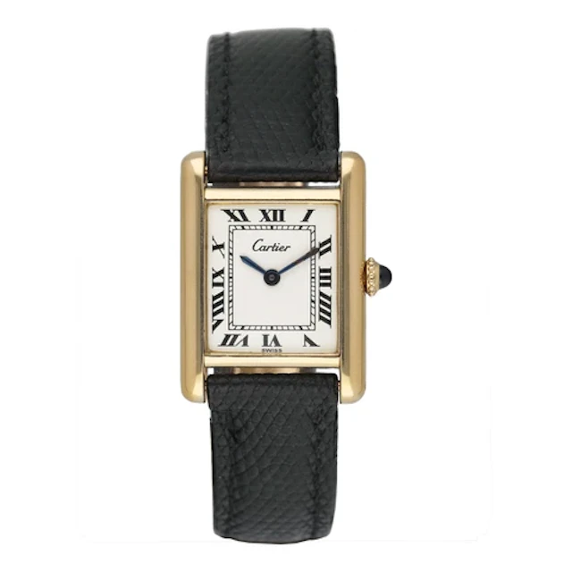Cartier Tank Paris 78087 18K Yellow Gold Ladies Watch