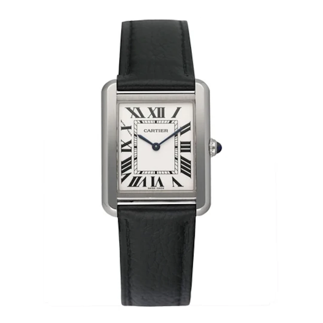 Cartier Tank Solo W5200005 Silver Dial Ladies Watch Box Papers
