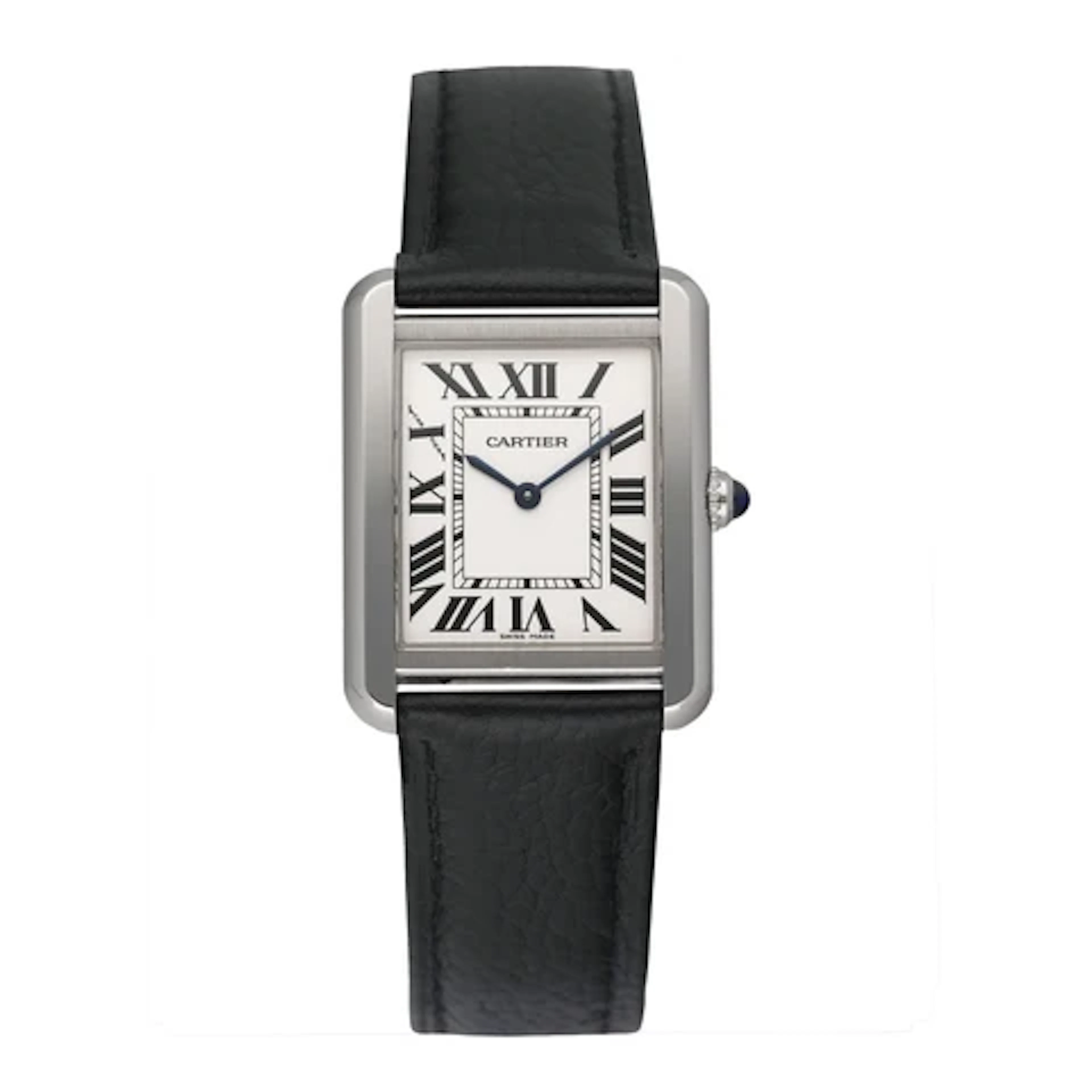 Cartier Tank Solo W5200005 Silver Dial Ladies Watch Box Papers