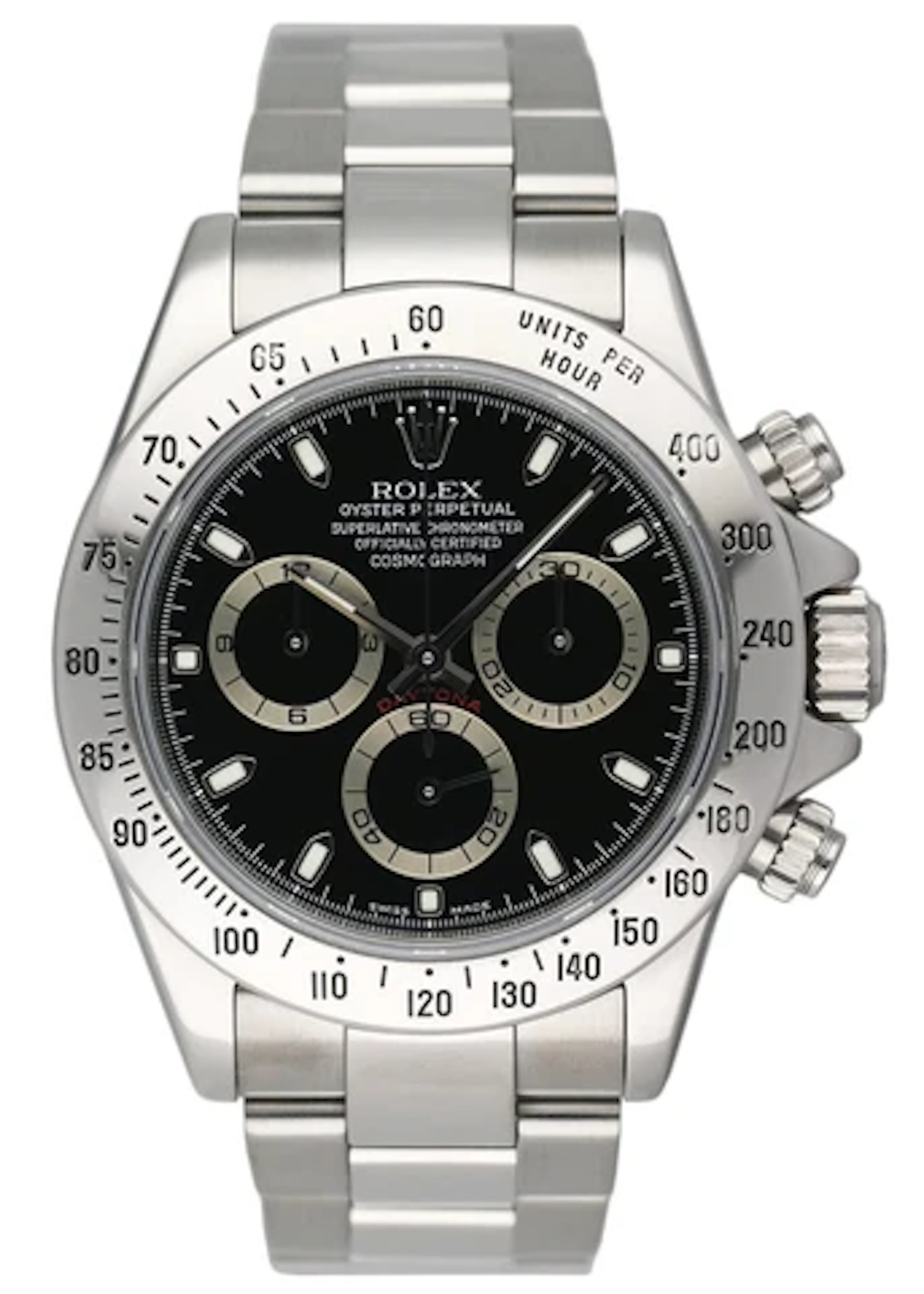 Rolex Daytona 116520 Black Dial Steel Mens Watch Box Papers