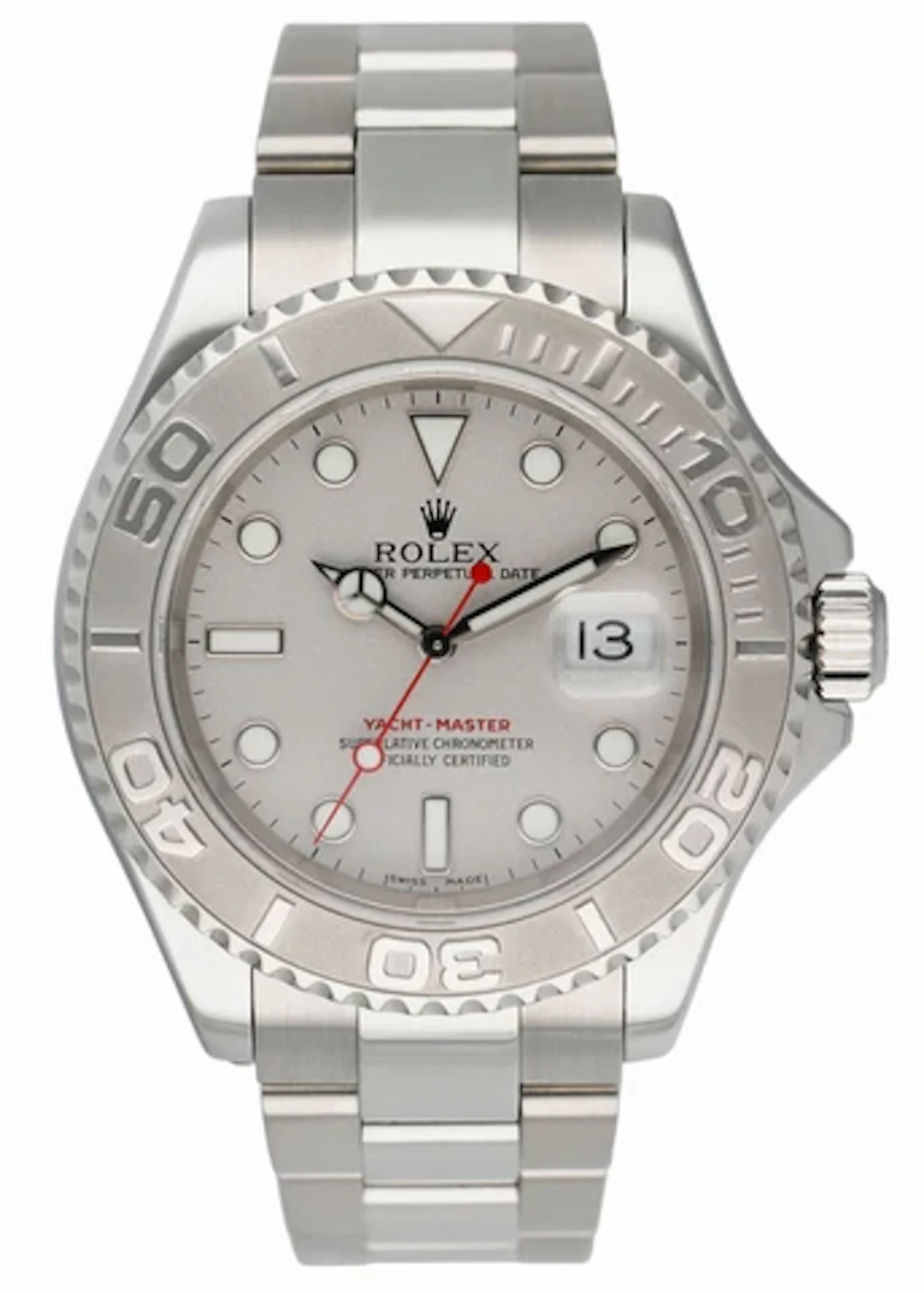 Rolex Yacht Master 16622 Platinum Bezel Mens Watch