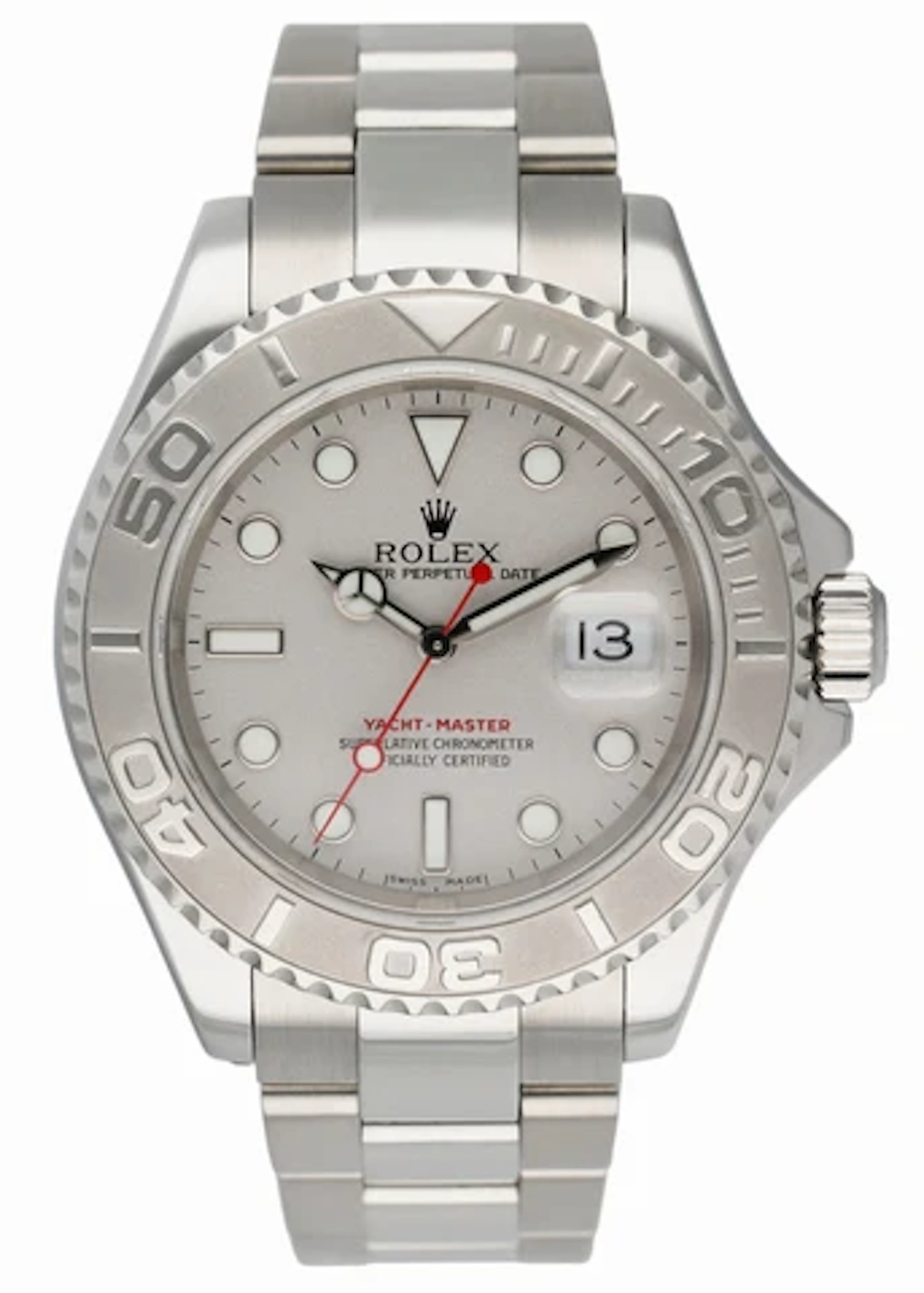 Rolex Yacht Master 16622 Platinum Bezel Mens Watch