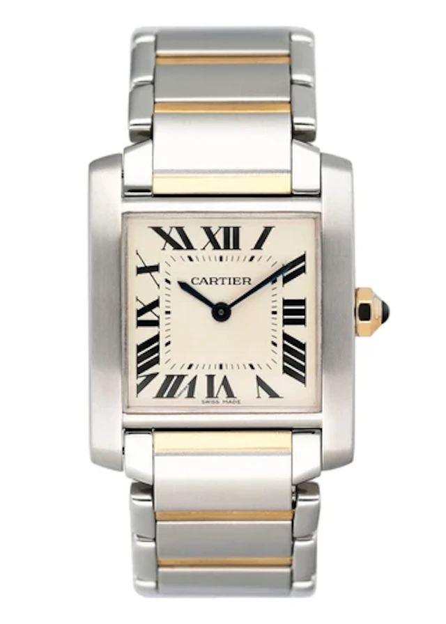 Cartier Tank Francaise W51006Q4 Two-Tone Midsize Ladies Watch Box Papers