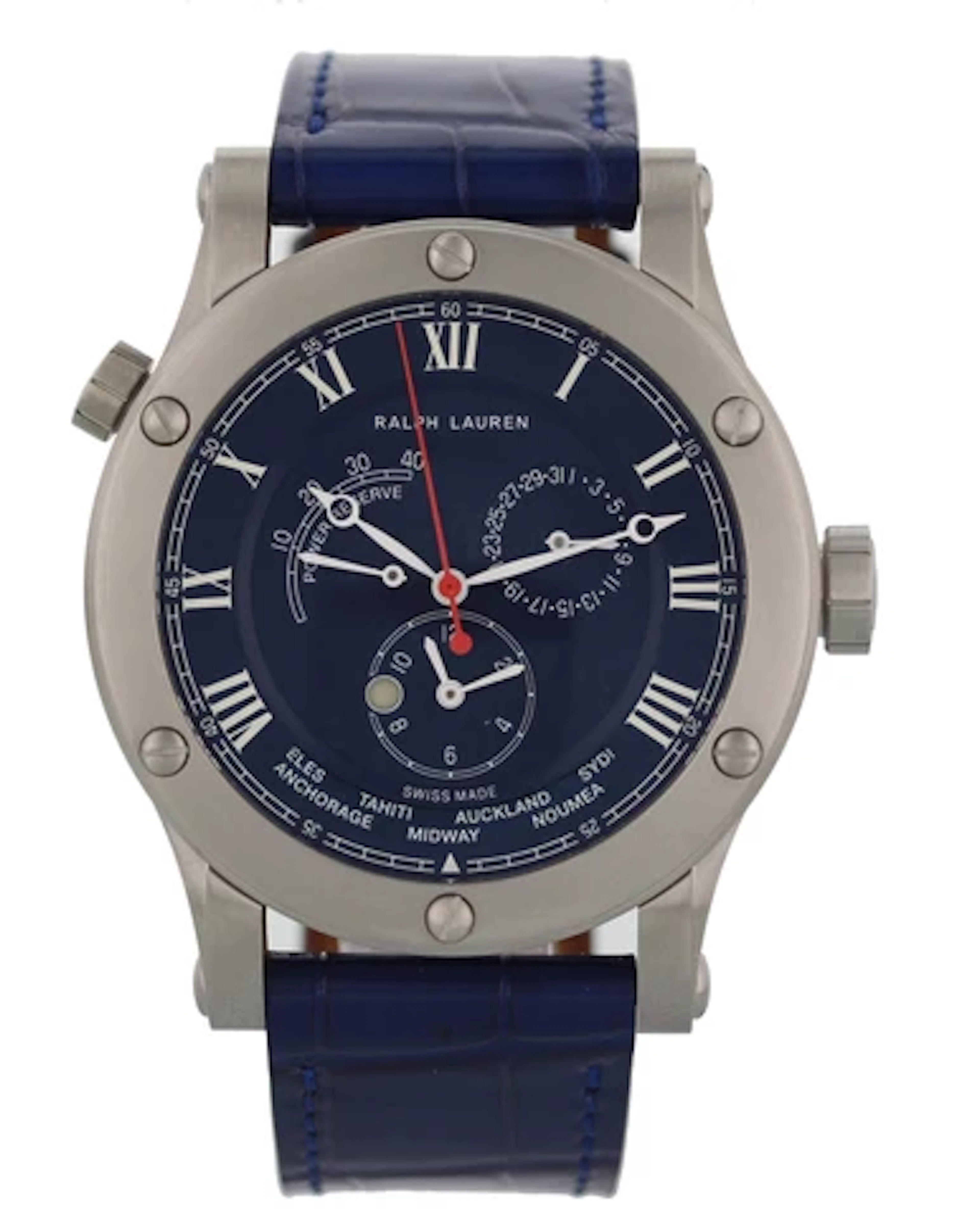 Ralph Lauren Sporting 45mm World Time Steel R0210700 Men's Watch