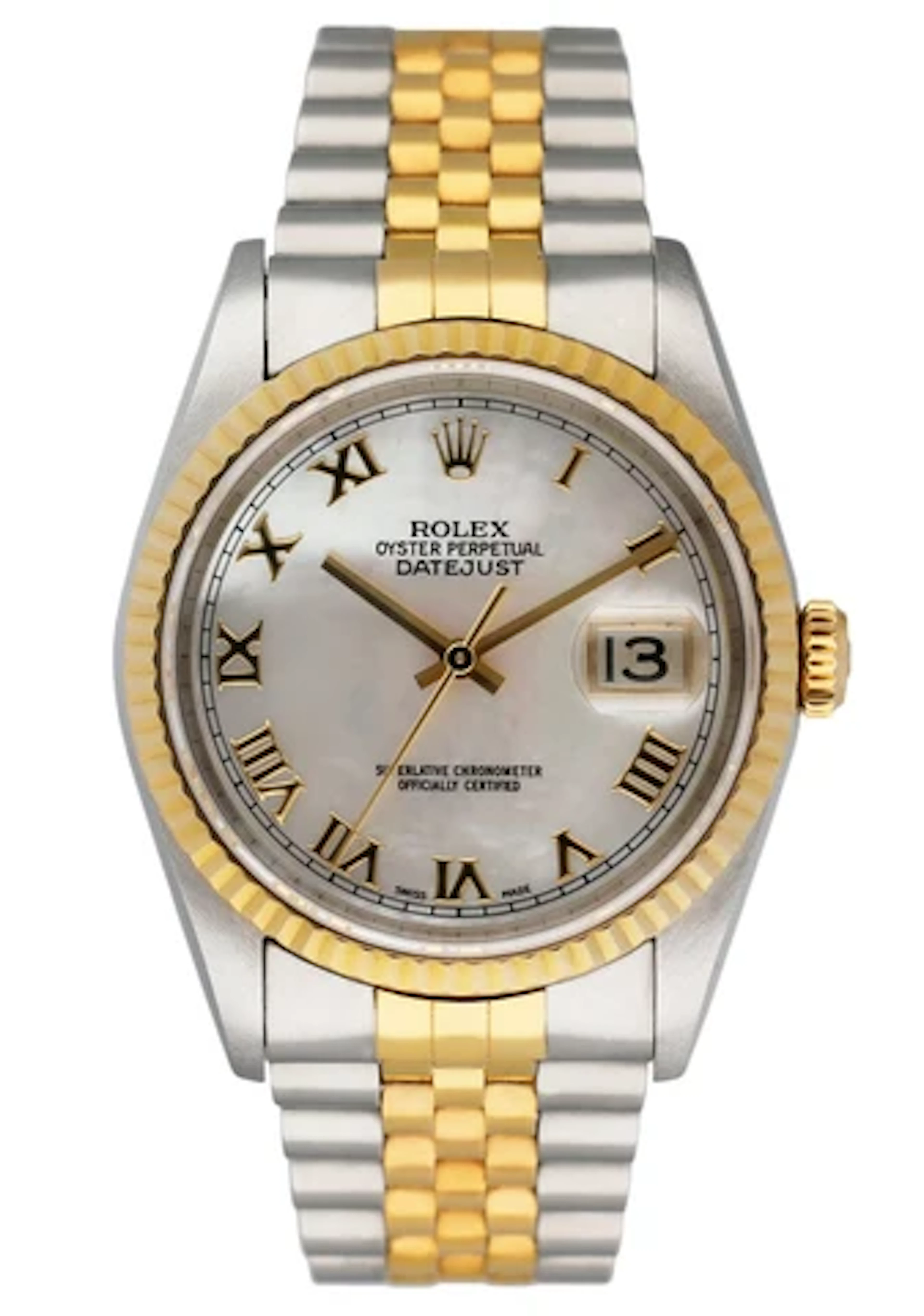 Rolex Datejust 16233 Mother Of Pearl Dial Mens Watch