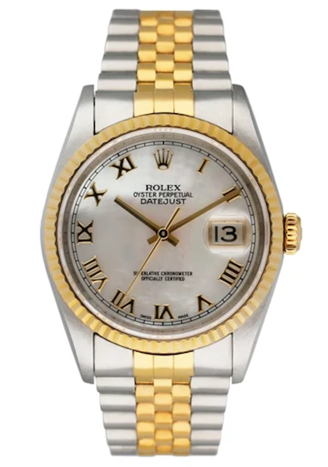 Rolex Datejust 16233 Mother Of Pearl Dial Mens Watch