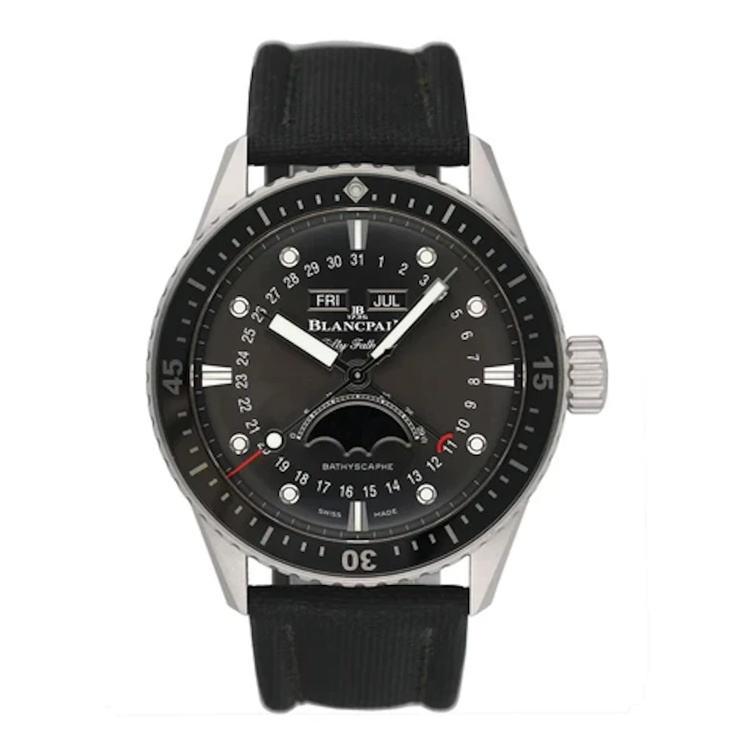 Blancpain Fifty Fathoms 5054-1110-B52A Grey Dial Mens Watch Box Papers