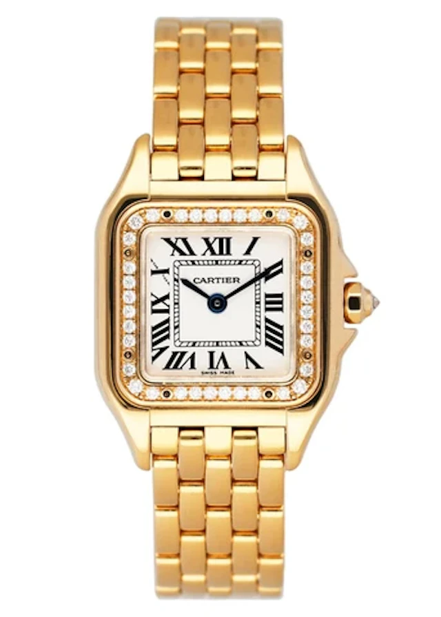 Cartier Panthere WJPN0015 Diamond Yellow Gold Ladies Watch Box Papers