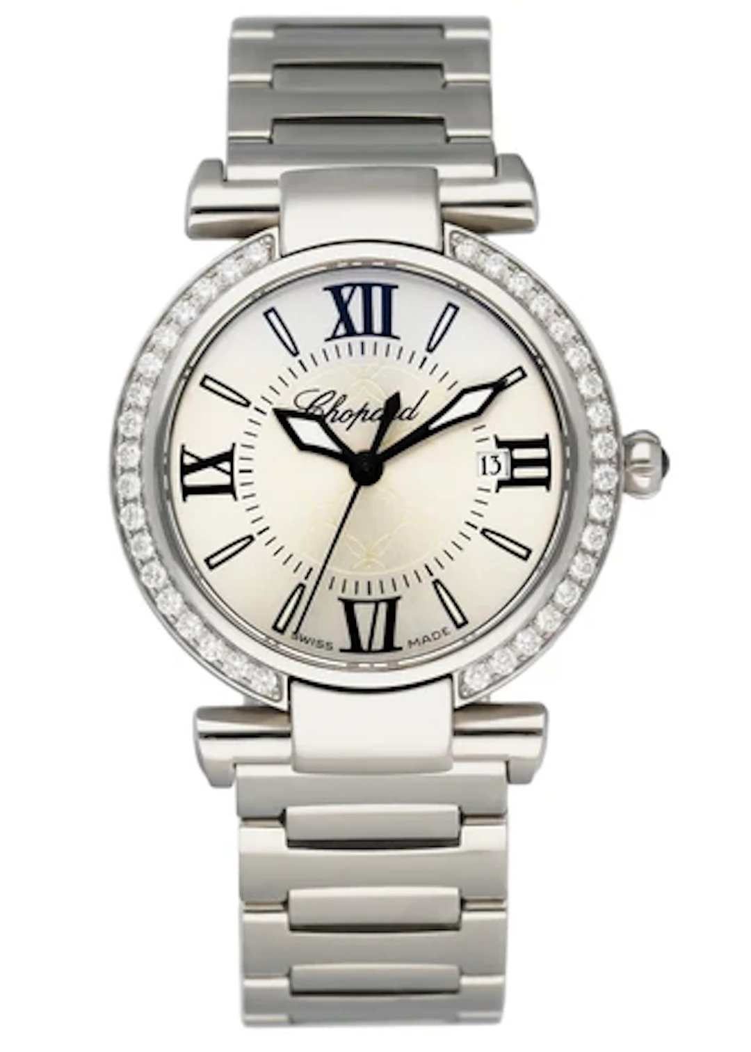 Chopard Imperiale 388541-3004 Diamond Steel Ladies Watch Box & Papers