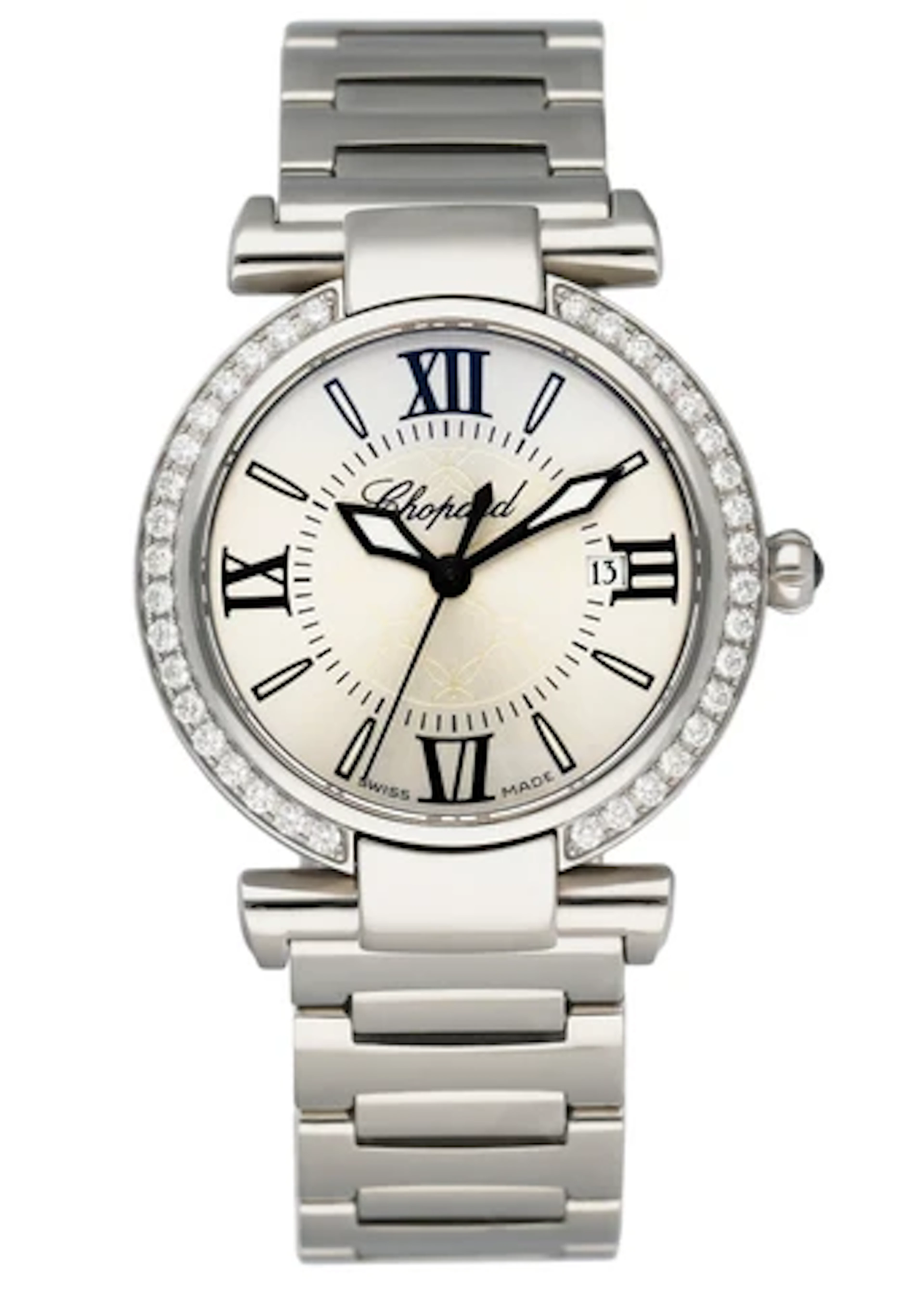 Chopard Imperiale 388541-3004 Diamond Steel Ladies Watch Box & Papers