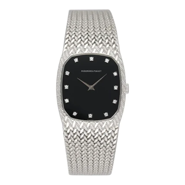 Audemars Piguet Cobra Diamond Black Dial 18K White Gold Ladies Watch