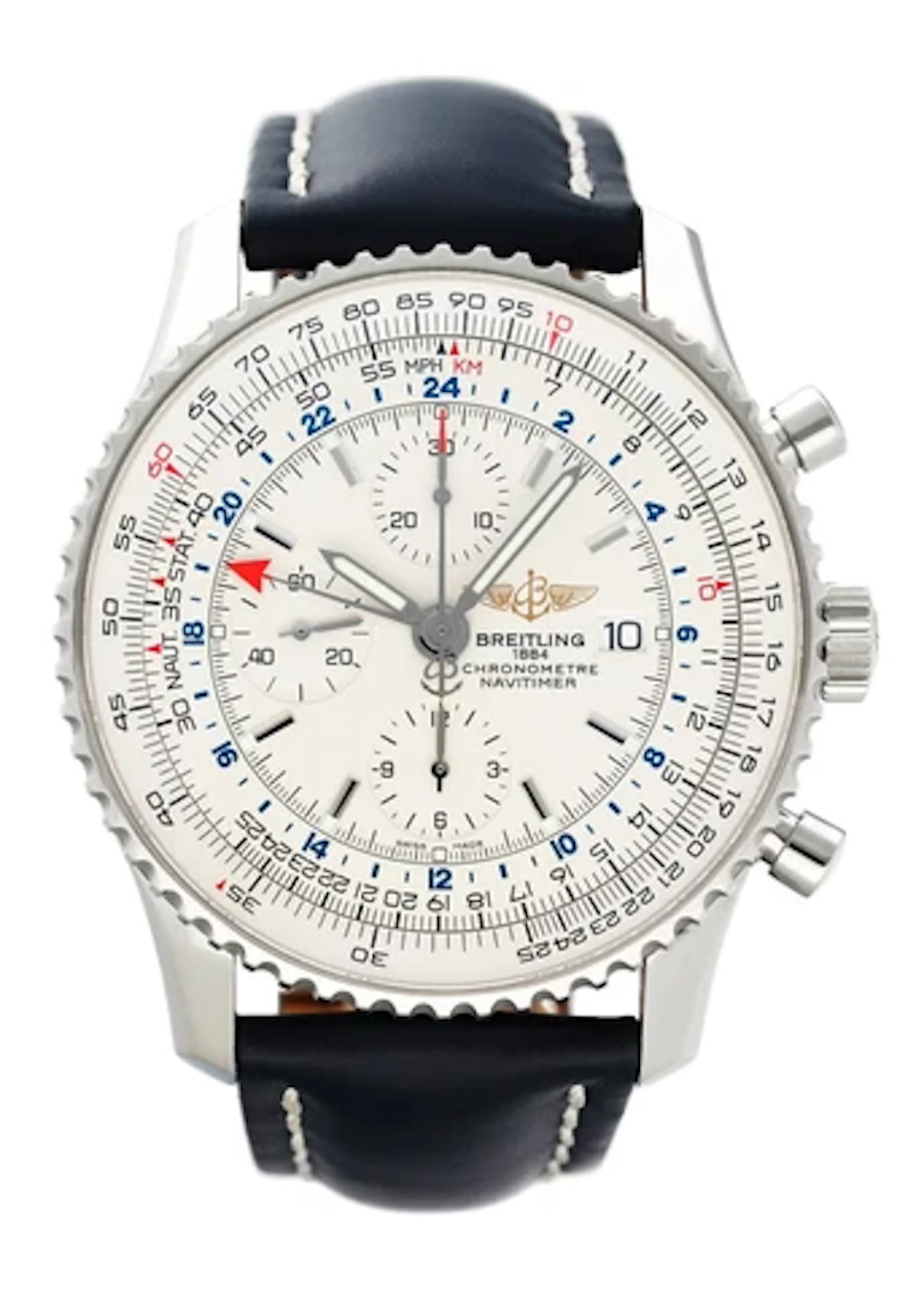 Breitling Navitimer World A24322 Mens Watch With Box