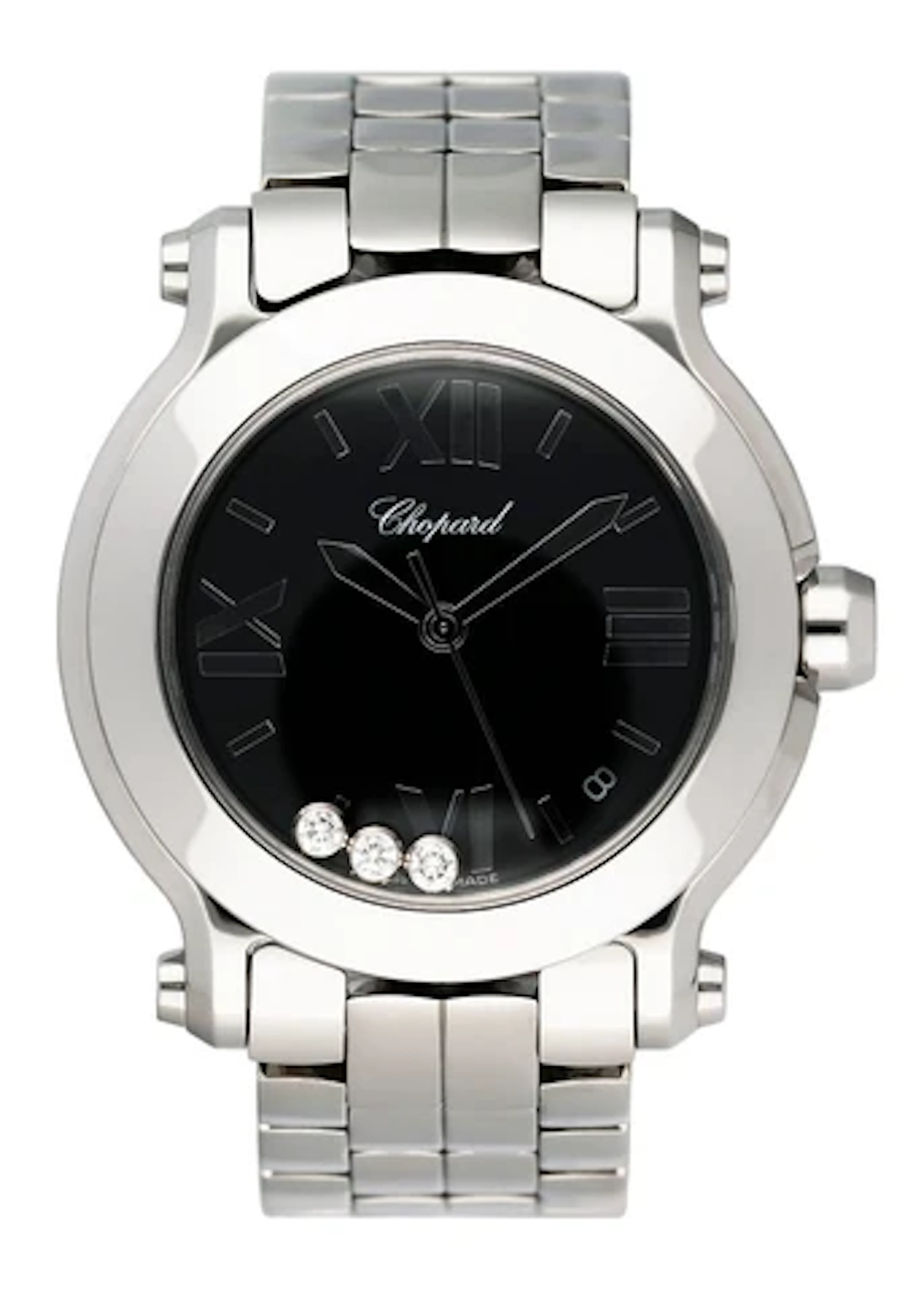 Chopard Happy Sport 278477-3014 Black Dial Ladies Watch Box Papers