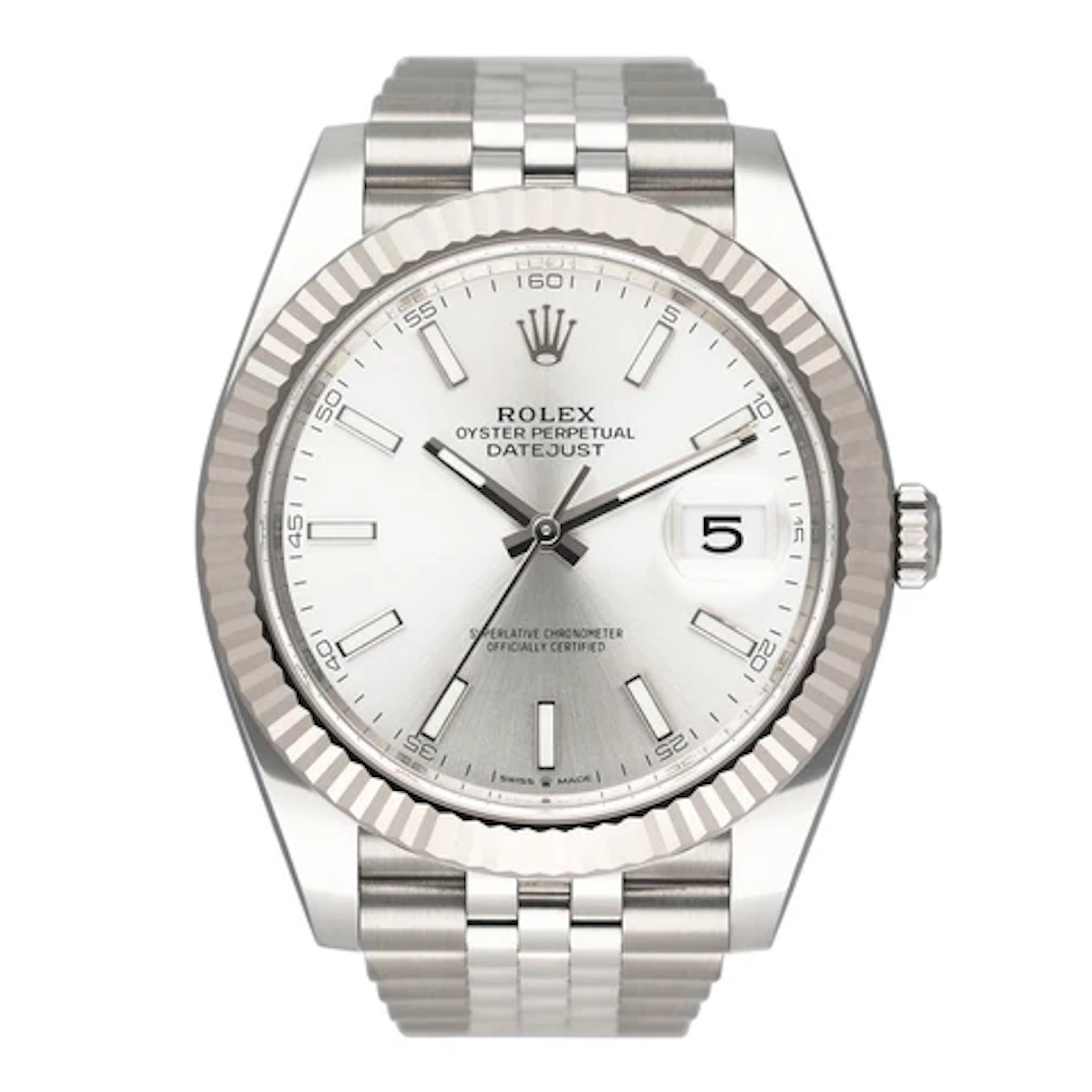 Rolex Datejust 41 126334 Silver Dial Steel Mens Watch Box Papers