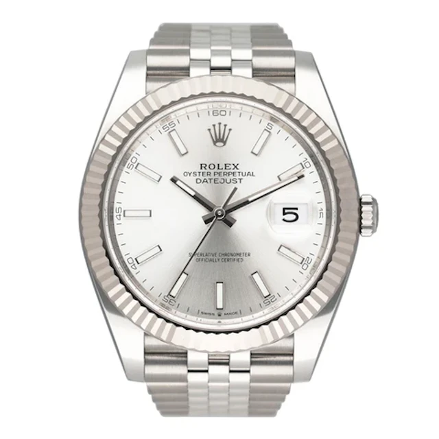 Rolex Datejust 41 126334 Silver Dial Steel Mens Watch Box Papers
