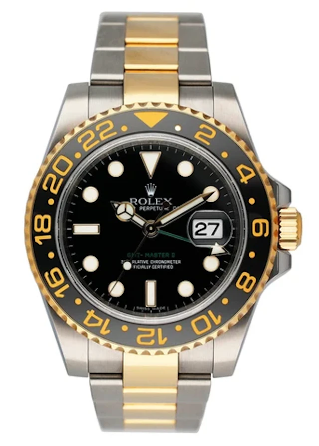 Rolex GMT Master II 116713LN Two Tone Mens Watch Box Papers
