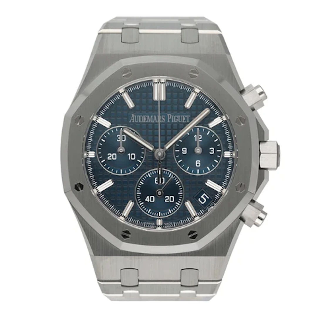 Brand New Audemars Piguet Royal Oak 26240ST Blue Dial Mens Watch Box Papers