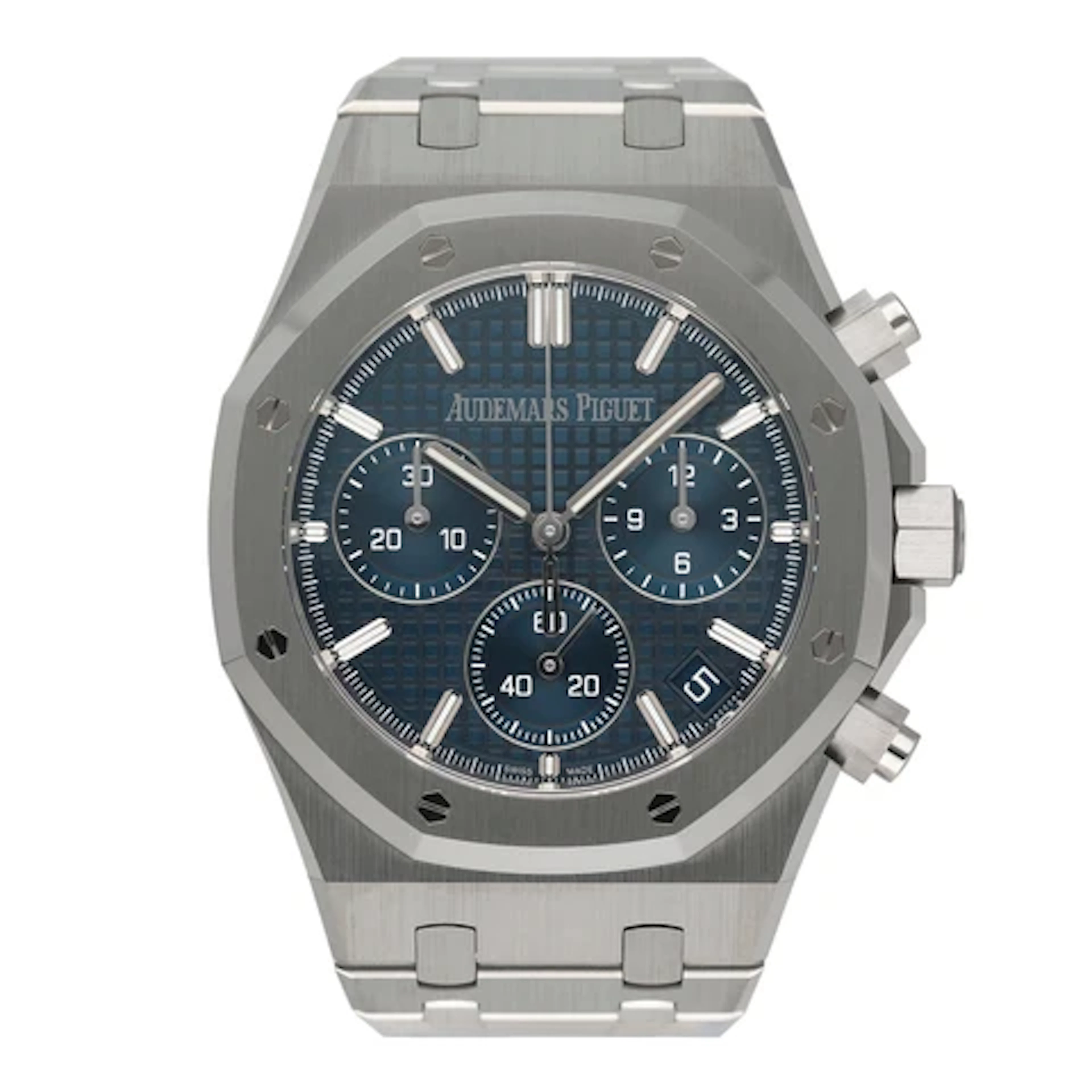 Brand New Audemars Piguet Royal Oak 26240ST Blue Dial Mens Watch Box Papers