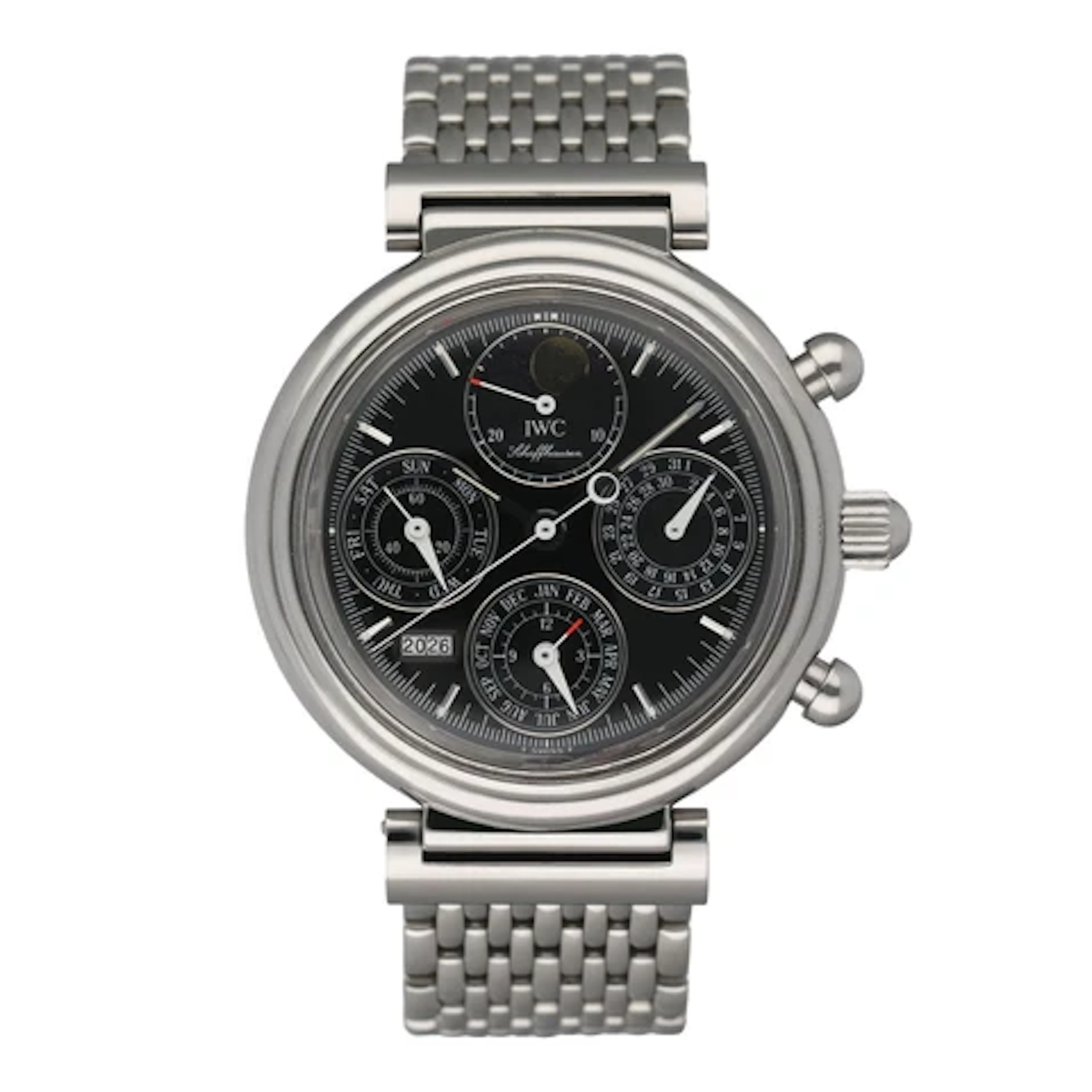 IWC Da Vinci Perpetual Calendar IW375034 Black Dial Mens Watch Box Papers