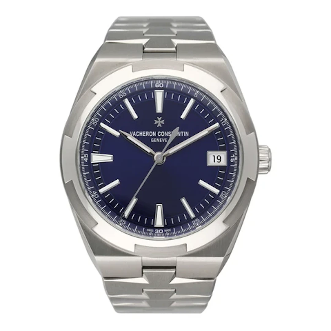 Vacheron Constantin Overseas 4520V/210A-B128 Blue Dial Mens Watch Box Papers