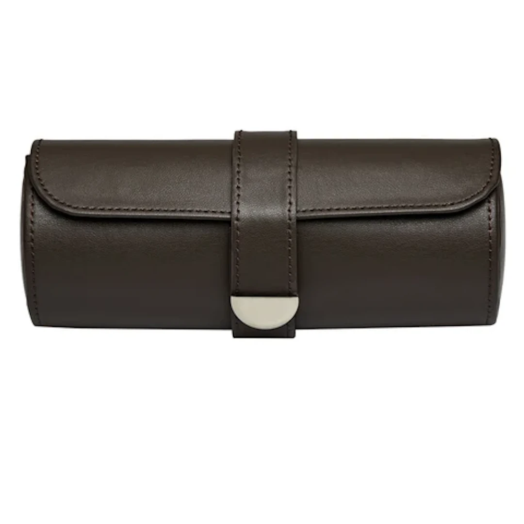 Earth Triple Watch Roll - Coffee