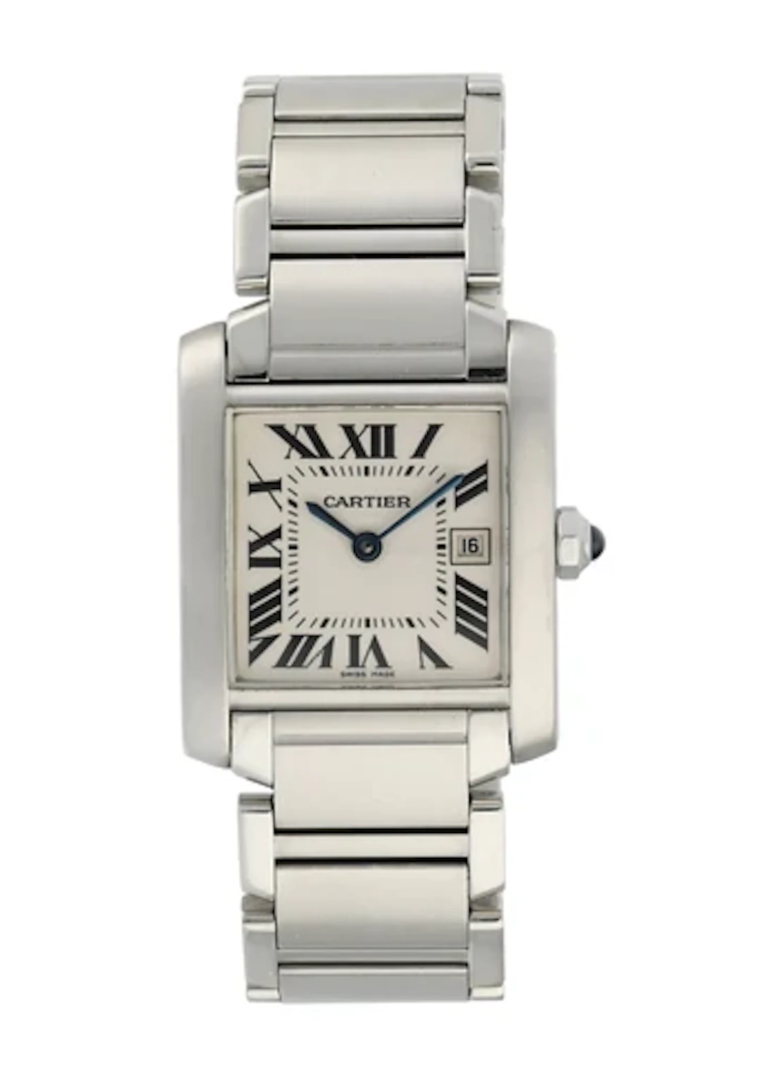 Cartier Tank Francaise 2465 Ladies Midsize Watch Box Papers