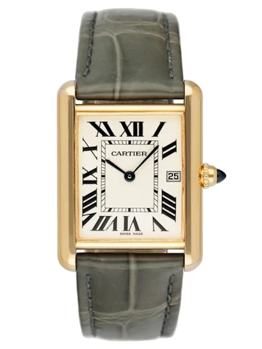 Cartier Tank Louis W1529756 18K Yellow Gold Mens Watch