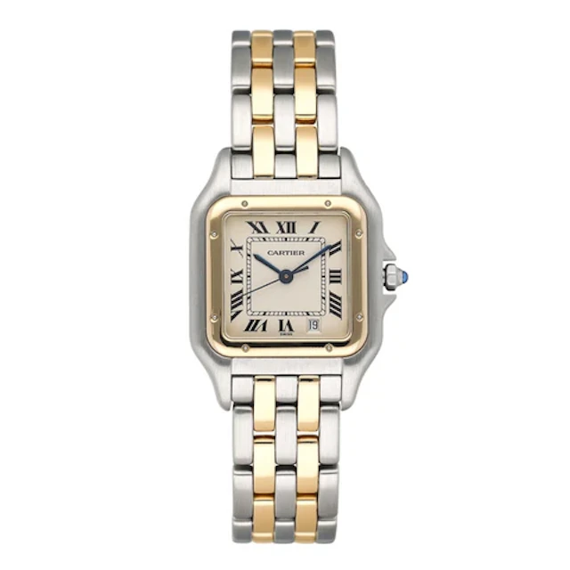 Cartier Panthere W25028B6 Midsize Two Tone Ladies Watch