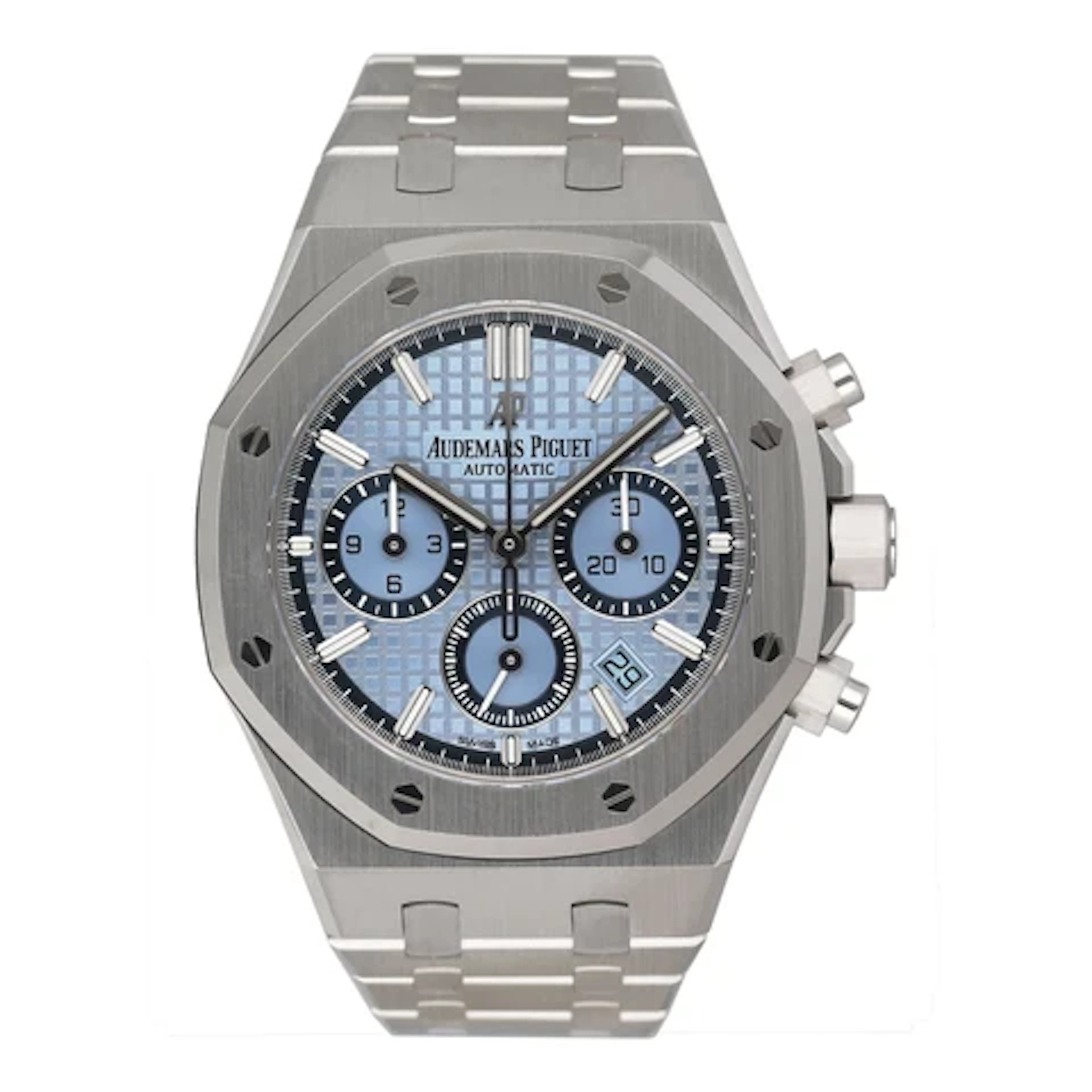 Audemars Piguet Royal Oak 26317BC Ice Blue Dial Mens Watch Box Papers