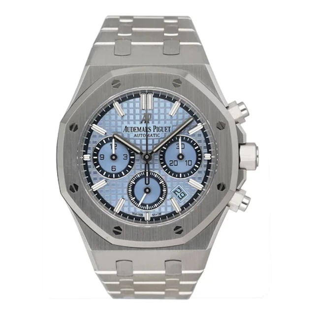 Audemars Piguet Royal Oak 26317BC Ice Blue Dial Mens Watch Box Papers