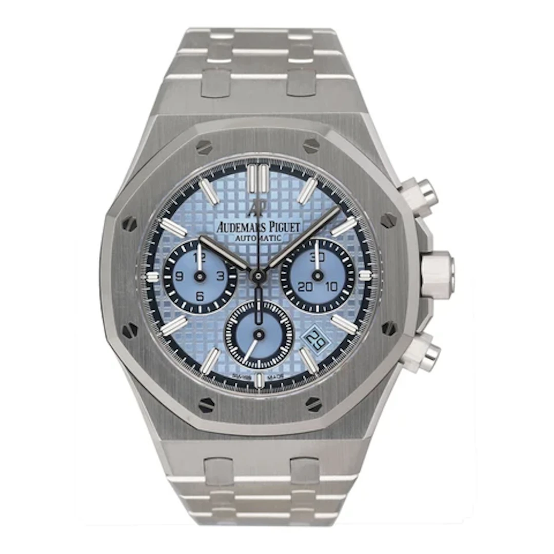 Audemars Piguet Royal Oak 26317BC Ice Blue Dial Mens Watch Box Papers