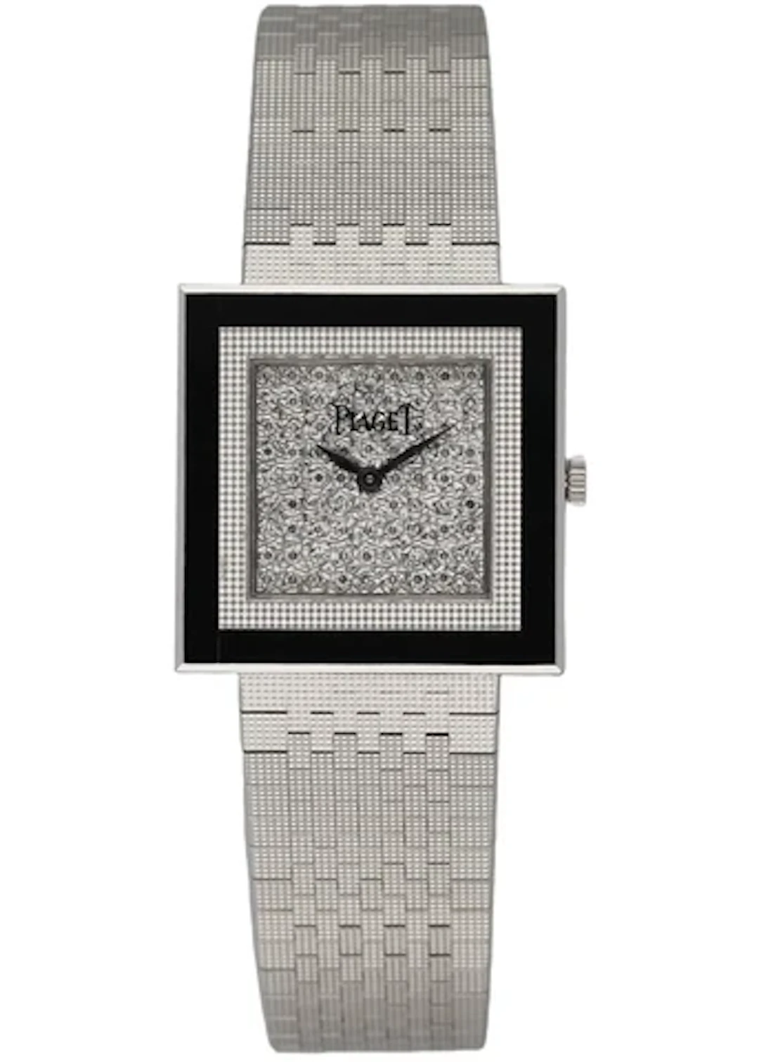 Piaget 9200C4 18K White Gold Diamond Onyx Ladies Watch