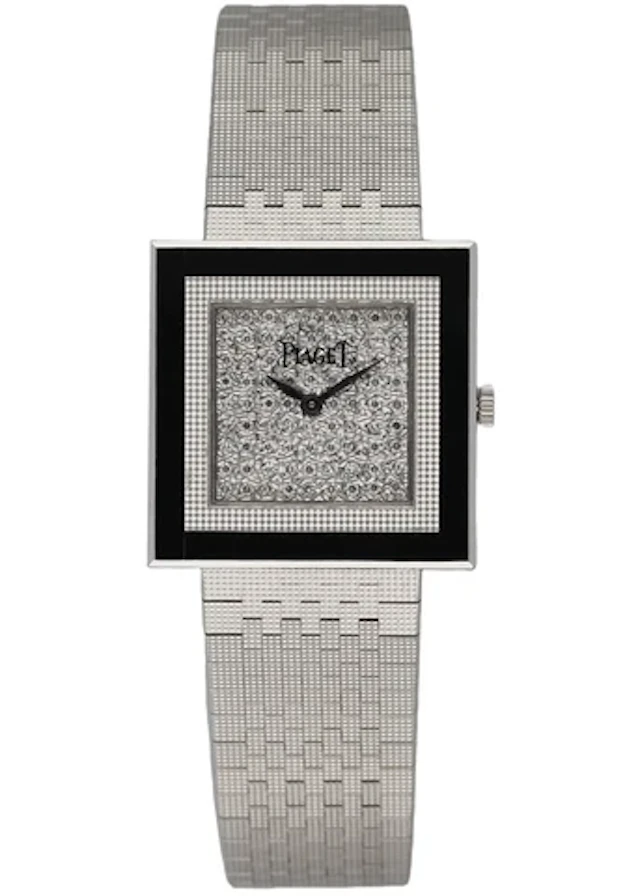 Piaget 9200C4 18K White Gold Diamond Onyx Ladies Watch