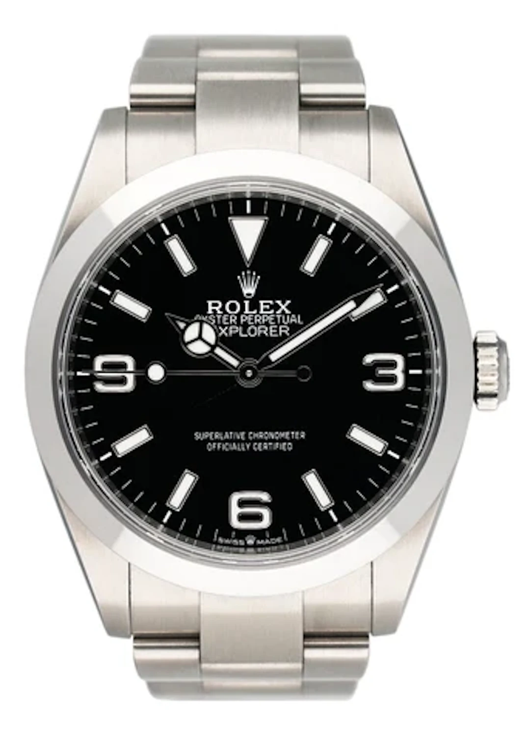 Rolex Explorer 40 224270 Black Dial Steel Mens Watch Box Papers