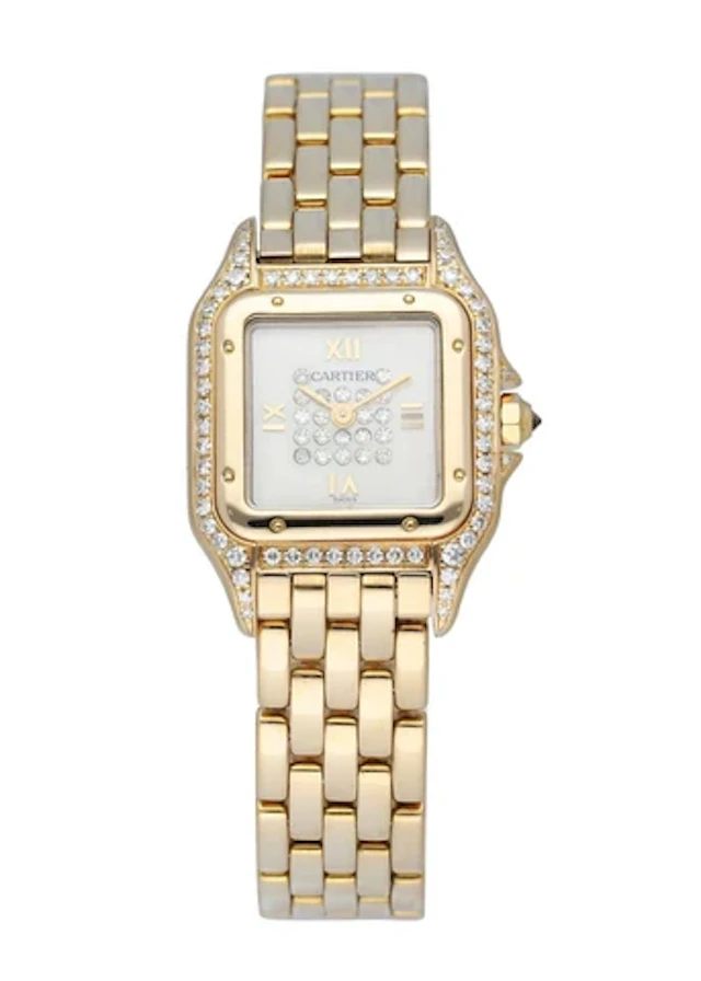 Cartier Panthere 8057915 18k Yellow Gold & Diamonds Ladies watch.