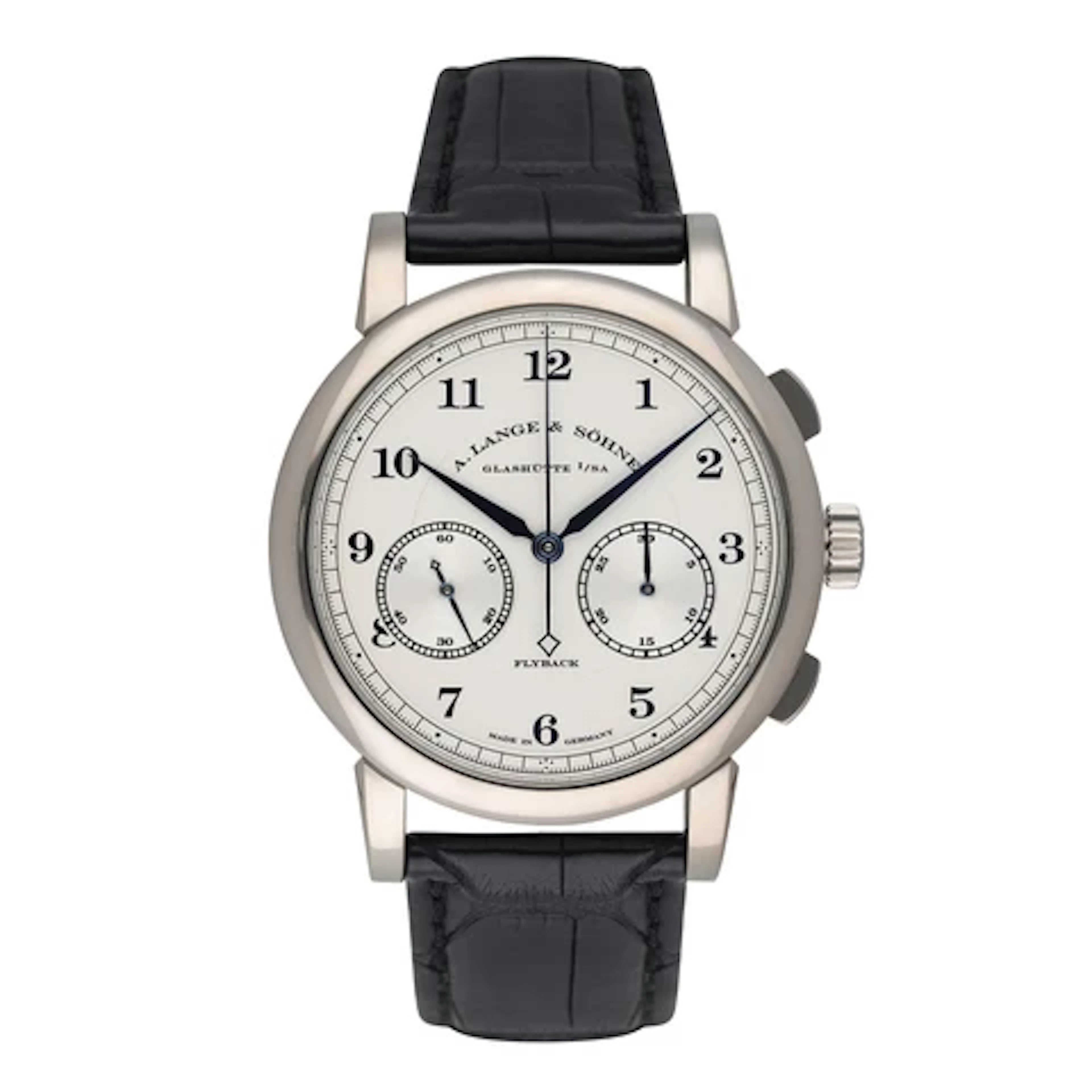 A. Lange & Sohne 1815 CHRONOGRAPH 402.026 18K White Gold Mens Watch Box Papers