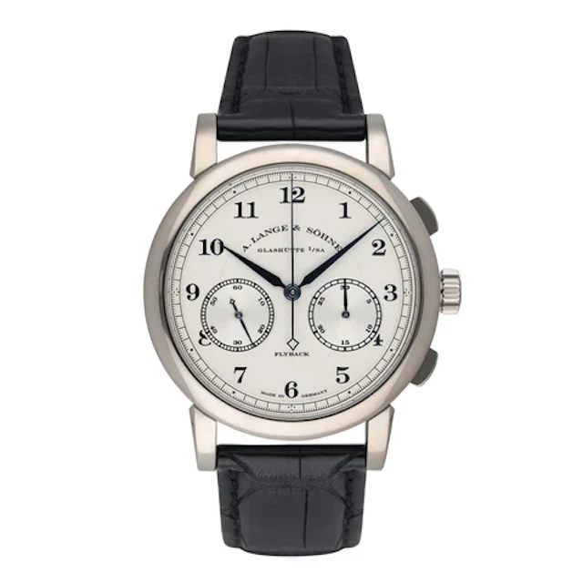 A. Lange & Sohne 1815 CHRONOGRAPH 402.026 18K White Gold Mens Watch Box Papers
