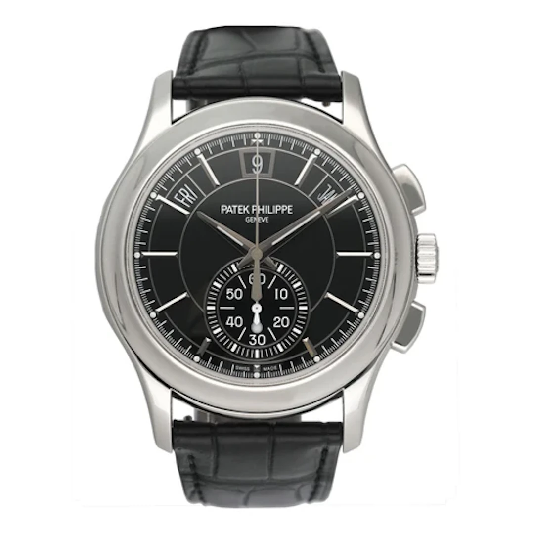Patek Philippe Complications 5905P-010 Black Dial Mens Watch Box Papers