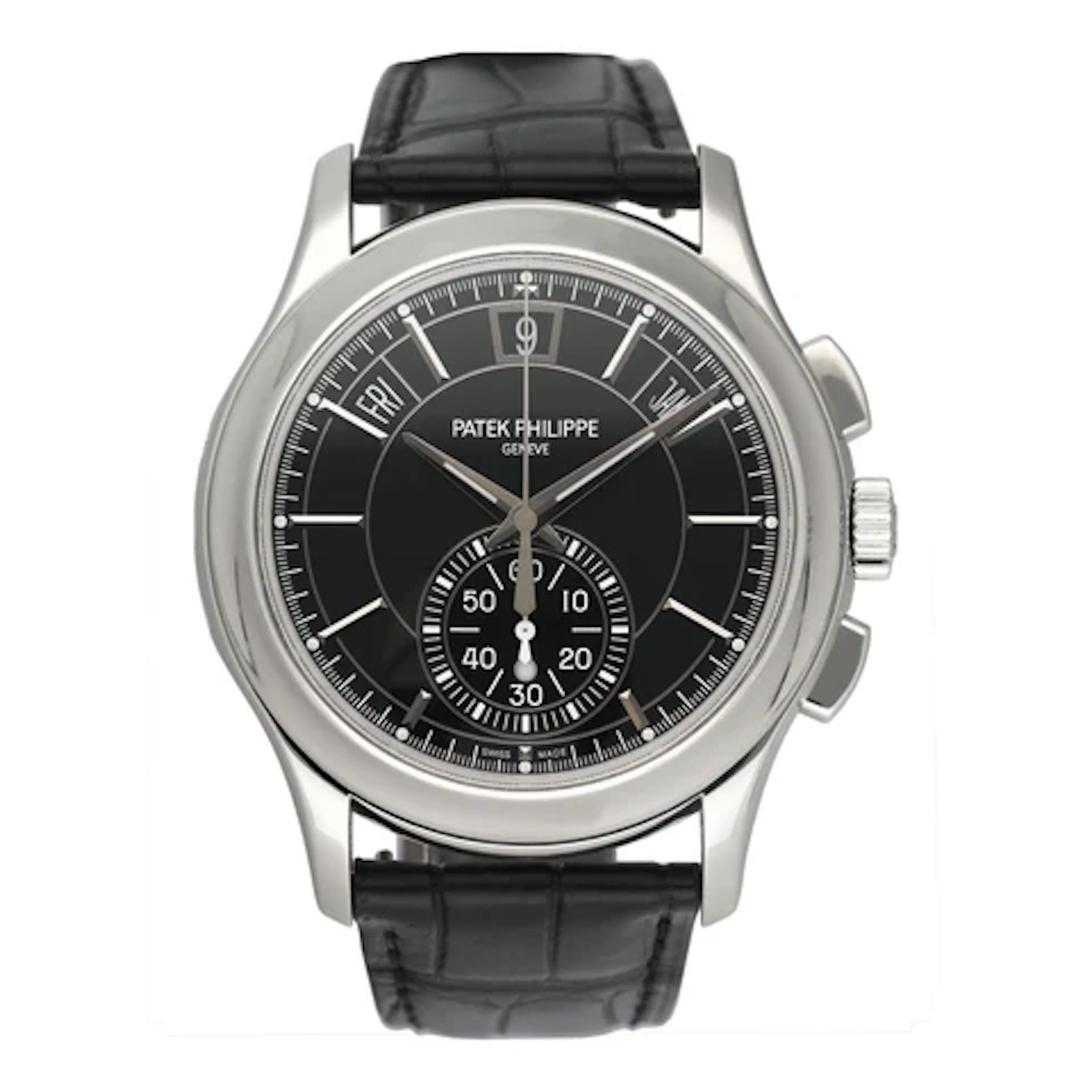 Patek Philippe Complications 5905P-010 Black Dial Mens Watch Box Papers