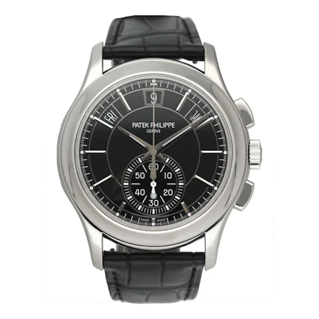 Patek Philippe Complications 5905P-010 Black Dial Mens Watch Box Papers