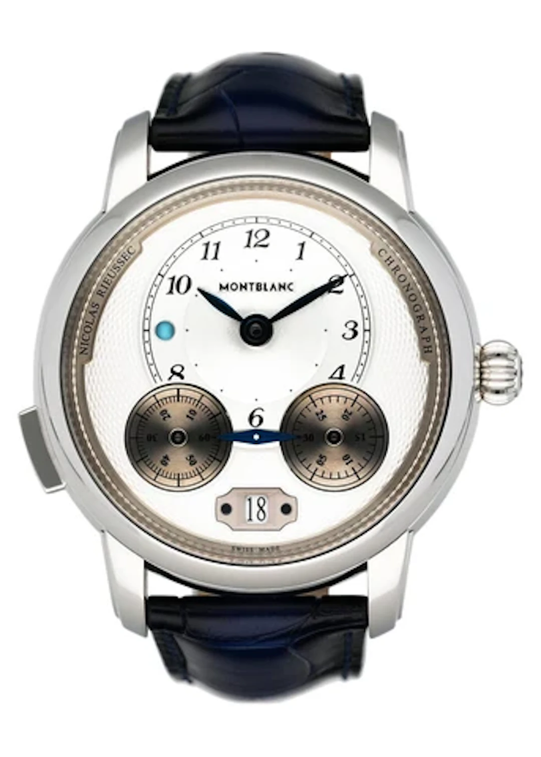 Montblanc Star Legacy Rieussec 118537 Silver Dial Mens Watch Box Papers