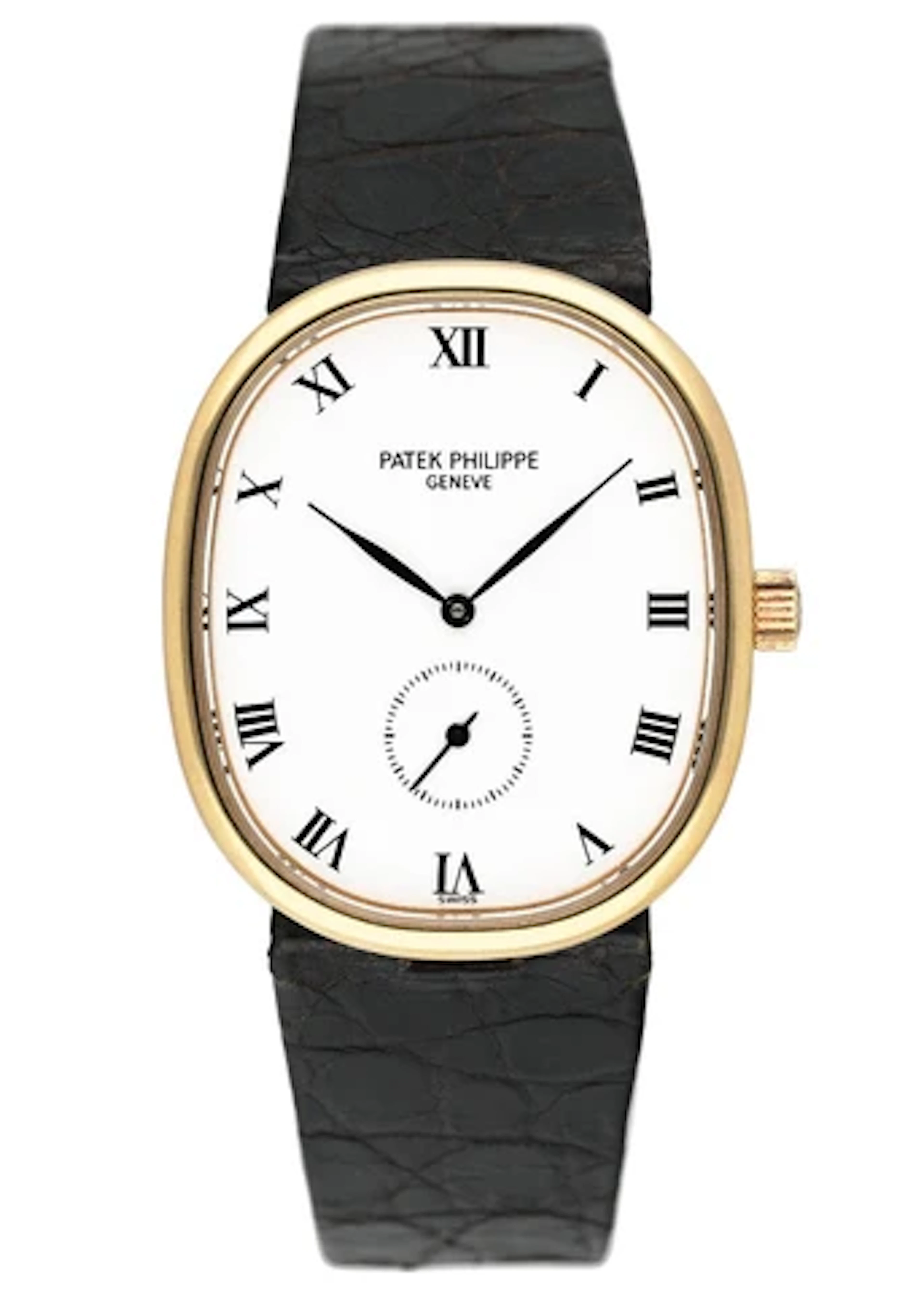 Patek Philippe Ellipse 3978J White Dial 18K Yellow Gold Mens Watch