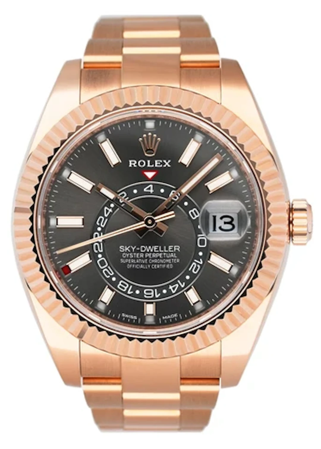 Rolex Sky-Dweller 326935 Slate Dial Mens Watch Box Papers