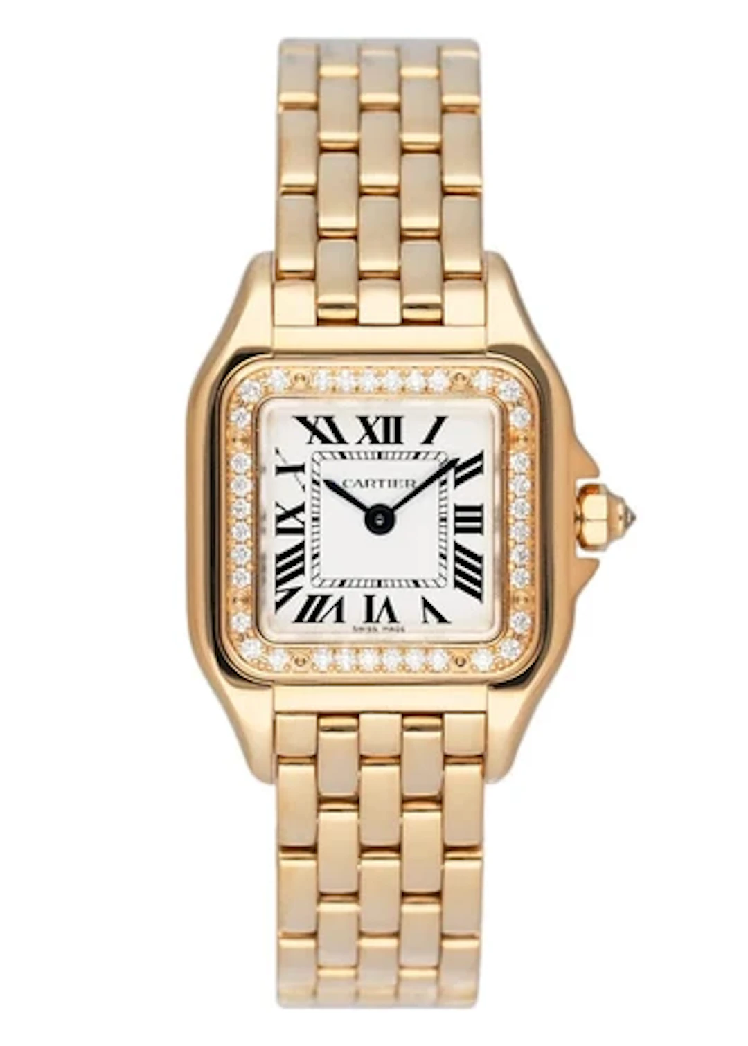 Cartier Panthere WJPN0048 Diamond Bezel 18K Yellow Gold Ladies Watch