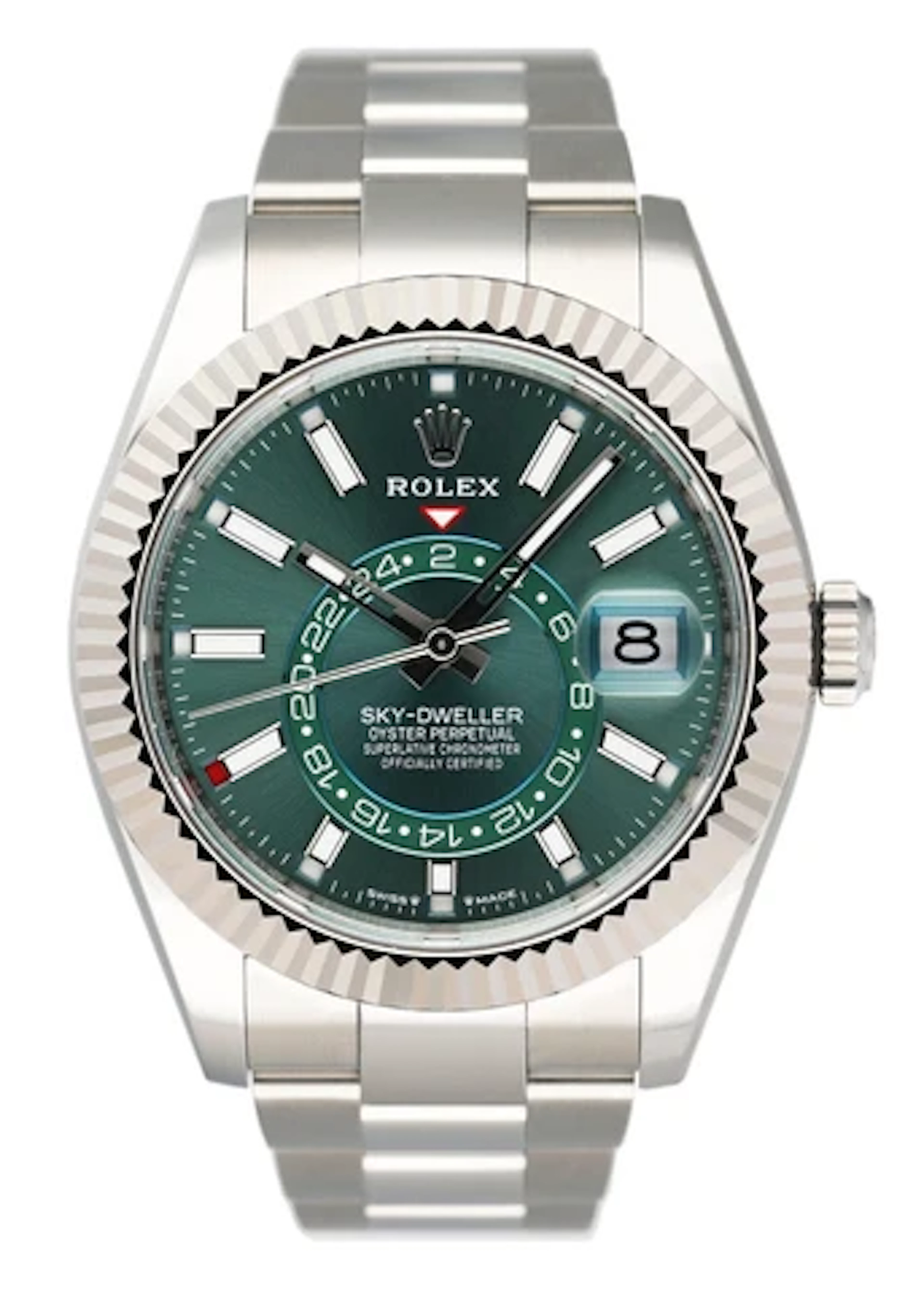 Rolex Sky-Dweller 336934 Green Dial Mens Watch Box Papers