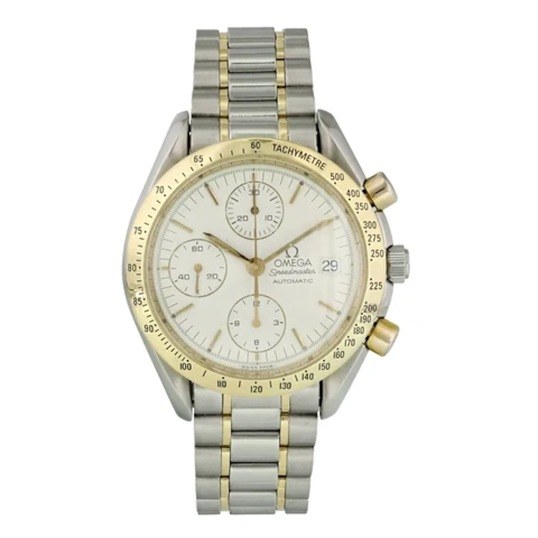 Omega Speedmaster Date 375.0043 Two Tone Mens Watch