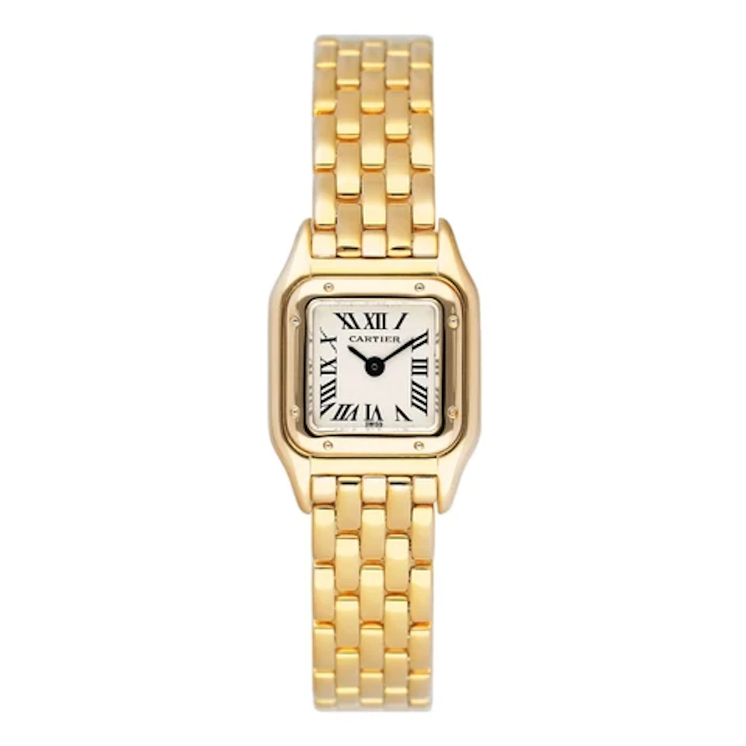 Cartier Panthere Mini W25034B9 18K Yellow Gold Ladies Watch Box Papers