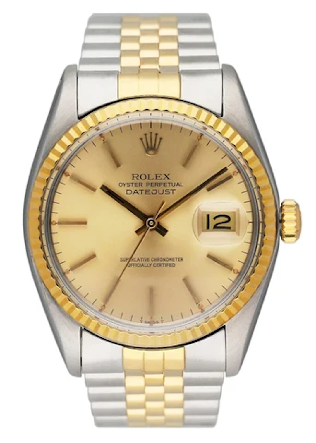 Rolex Datejust 16013 Champagne Dial Mens Watch