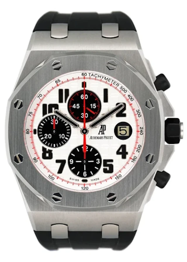 Audemars Piguet Royal Oak Offshore 26170ST Silver Dial Mens Watch Box Papers