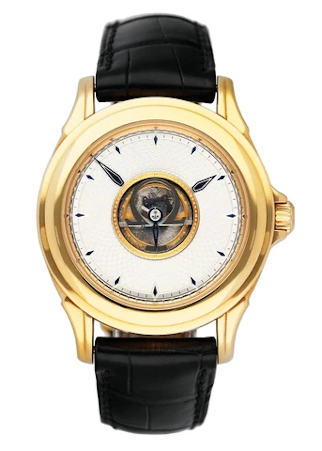 Omega De Ville 5910.30.01 Tourbillon Yellow Gold Mens Watch